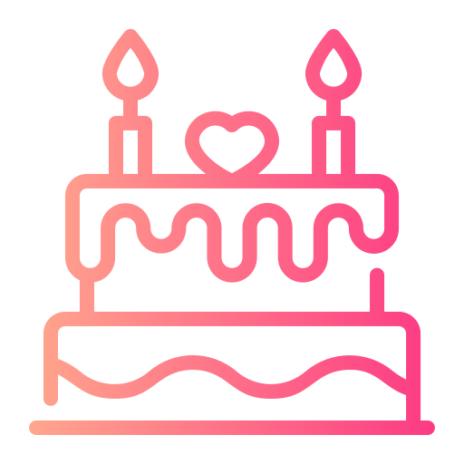 torta di compleanno Generic gradient outline icona