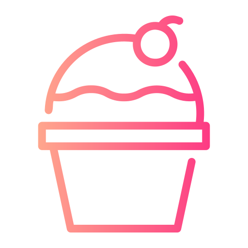 カップケーキ Generic gradient outline icon