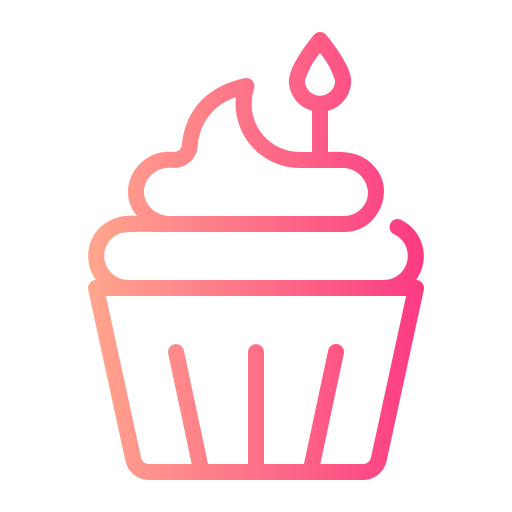 cupcake Generic gradient outline icona