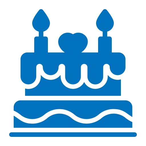 Birthday cake Generic color fill icon