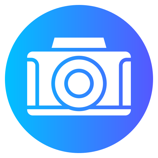 aparat fotograficzny Generic gradient fill ikona
