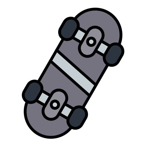 andare con lo skateboard Generic color lineal-color icona