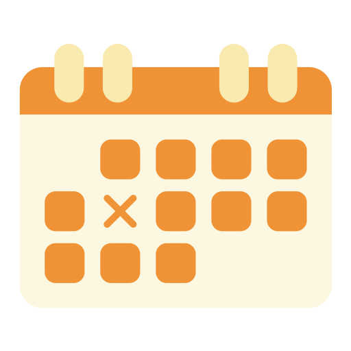 Calendar Generic color fill icon