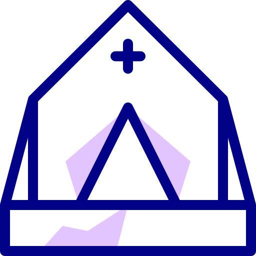テント Detailed Mixed Lineal color icon
