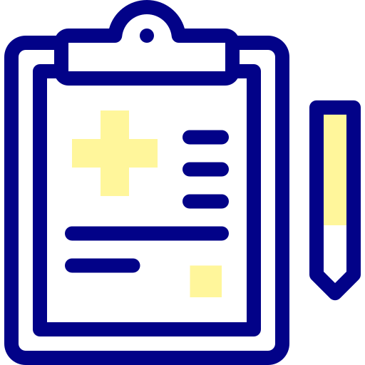 Health report Detailed Mixed Lineal color icon