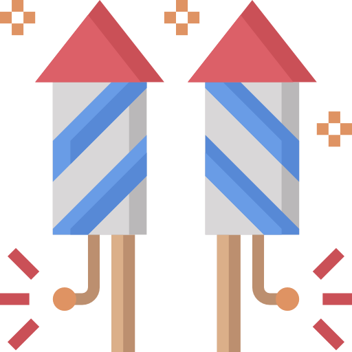 feuerwerk Surang Flat icon