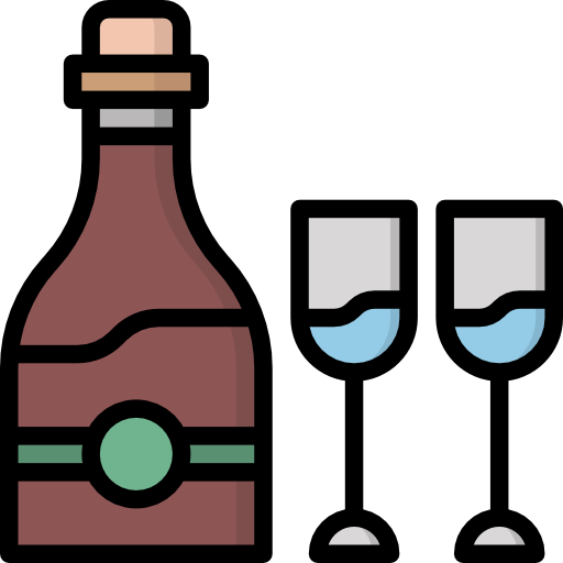 Alcohol Surang Lineal Color icon
