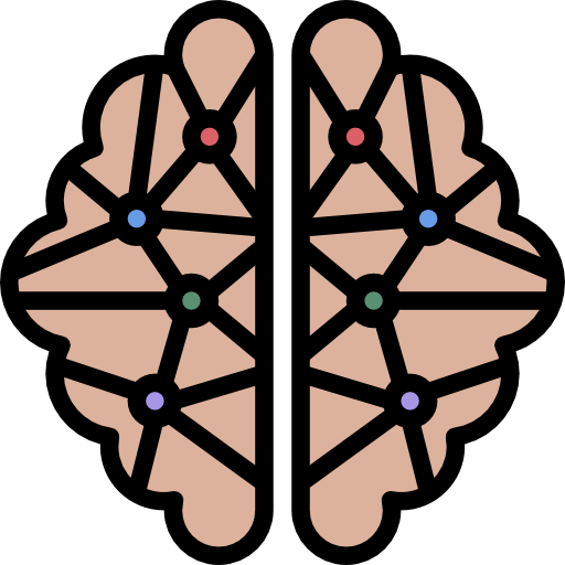 Human brain Surang Lineal Color icon