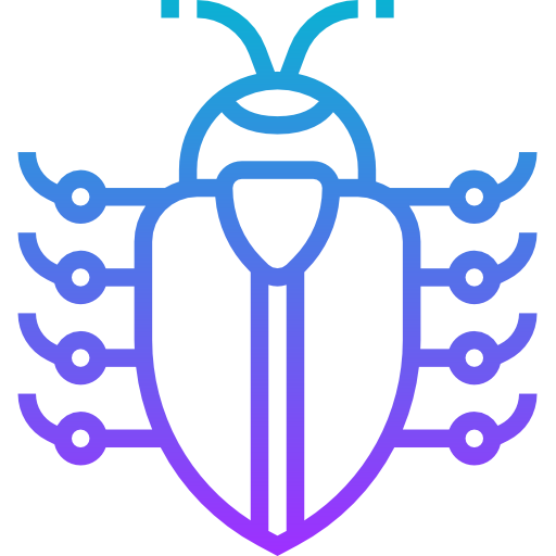 Bug Meticulous Gradient icon