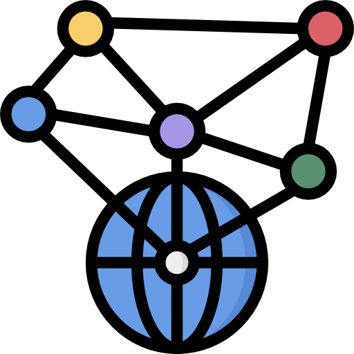 netzwerk Surang Lineal Color icon