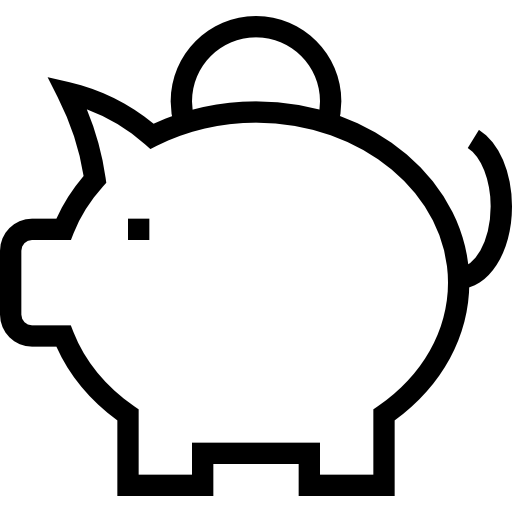Świnka skarbonka Pictogramer Outline ikona