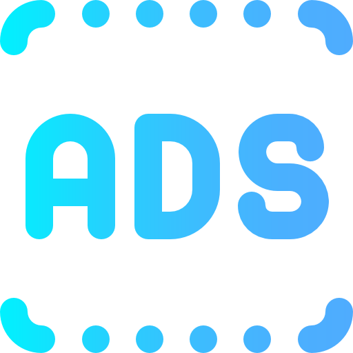 Ads Super Basic Omission Gradient icon