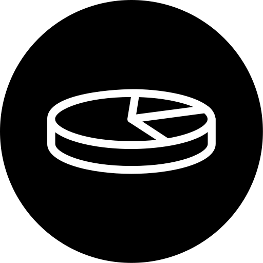 3d-cirkeldiagram Generic black fill icoon
