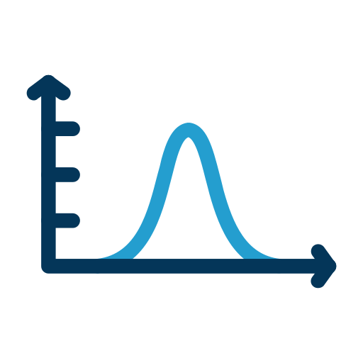 Bell curve Generic color outline icon