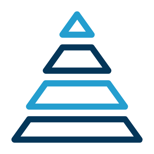 Pyramid graphic Generic color outline icon