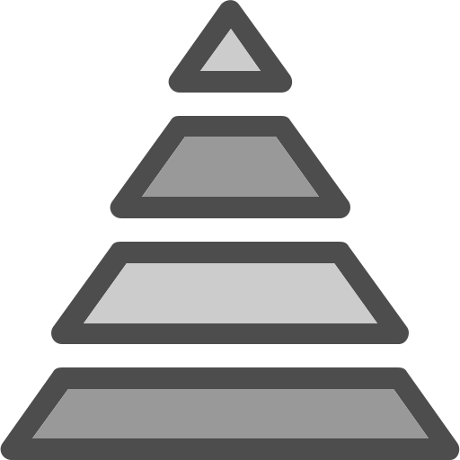 Pyramid graphic Generic color lineal-color icon