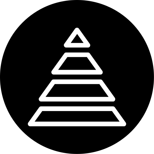 gráfico piramidal Generic black fill icono