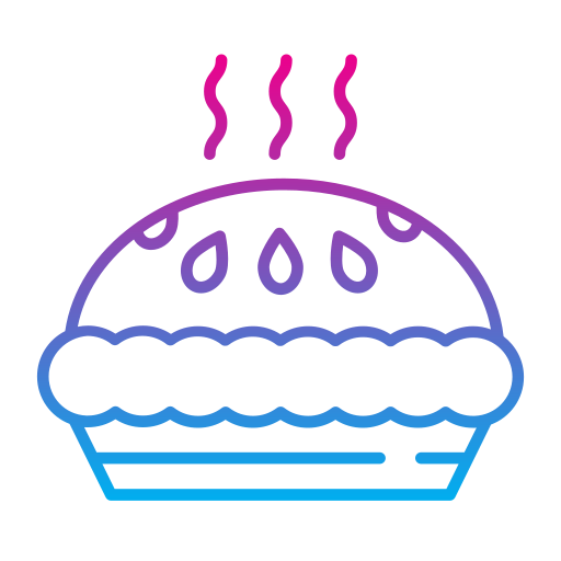 tarta de manzana Generic gradient outline icono