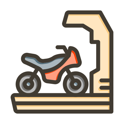 Мотоцикл Generic color lineal-color иконка