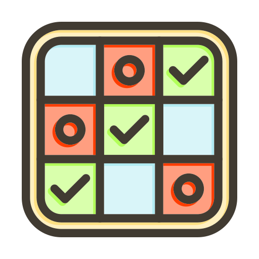 Tic tac toe Generic color lineal-color icon