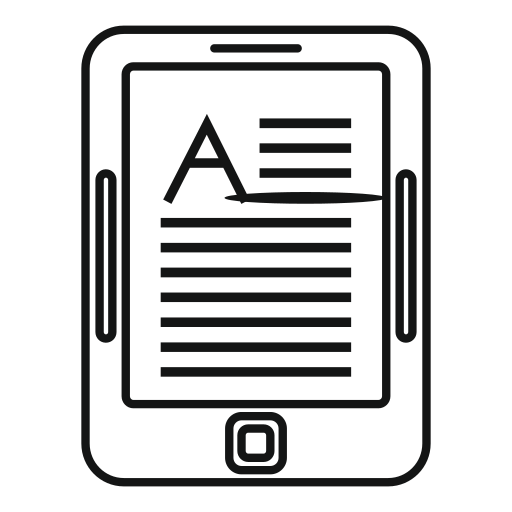 tableta Generic outline icono