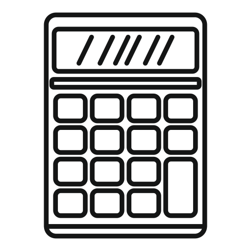 calculadora Generic outline Ícone