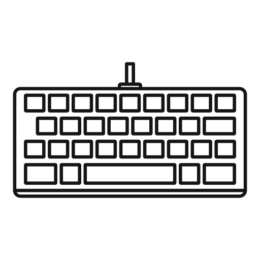 teclado Generic outline Ícone