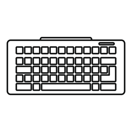 teclado Generic outline Ícone