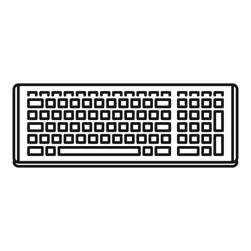 teclado Generic outline icono