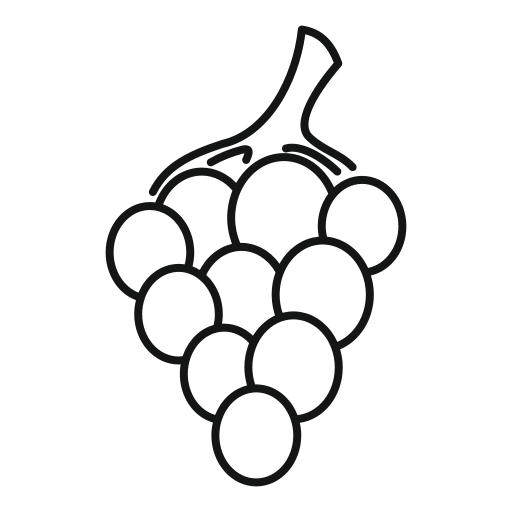 Виноград Generic outline иконка