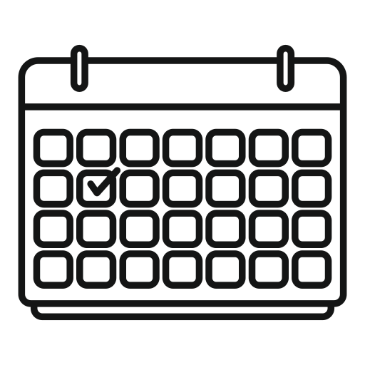 calendrier Generic outline Icône