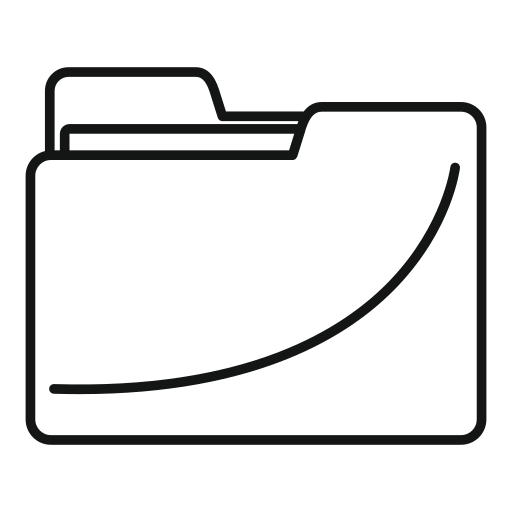 フォルダ Generic outline icon