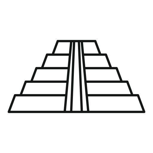 piramide Generic outline icona