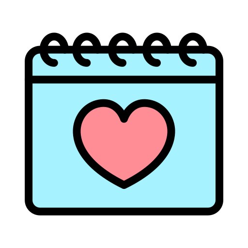 Love calendar Generic color lineal-color icon