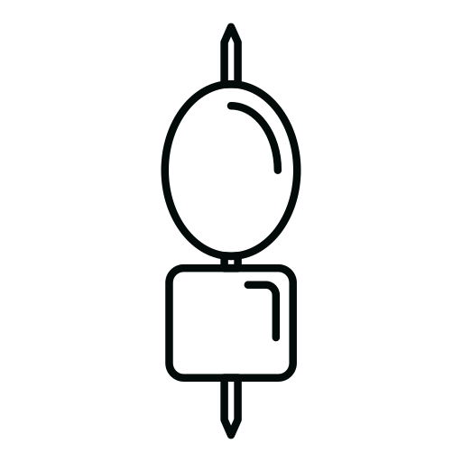黒 Generic outline icon