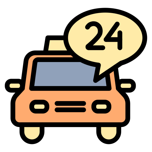 タクシー車両 Generic color lineal-color icon