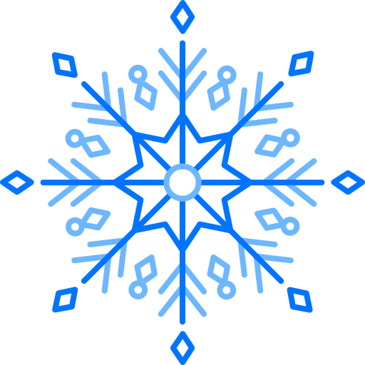 Снежинка Generic color outline иконка