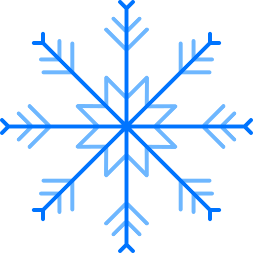 Снежинка Generic color outline иконка
