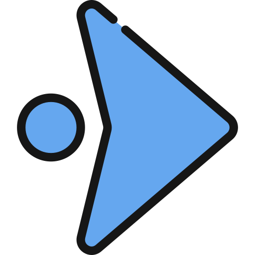 flecha circular Juicy Fish Soft-fill icono