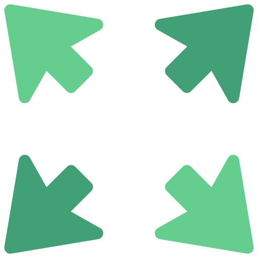 Four arrows Juicy Fish Flat icon