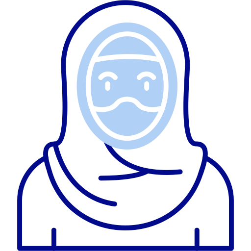 イスラム教徒の女性 Generic color lineal-color icon
