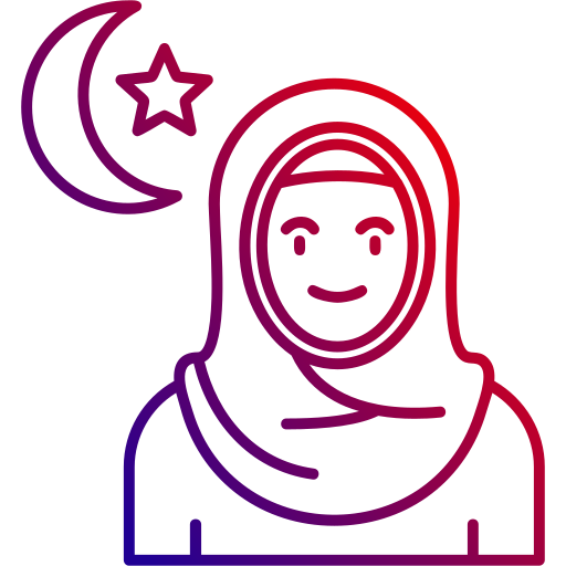 Muslim Generic gradient outline icon