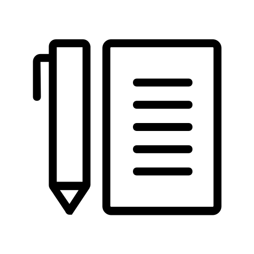 서류작업 Generic black outline icon