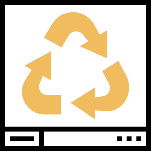 recyceln Meticulous Yellow shadow icon