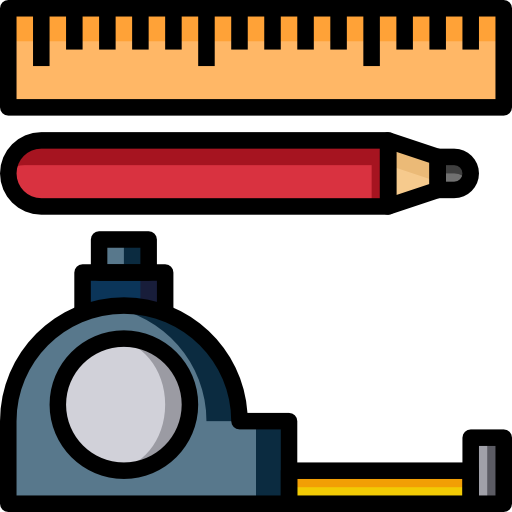 medición Surang Lineal Color icono
