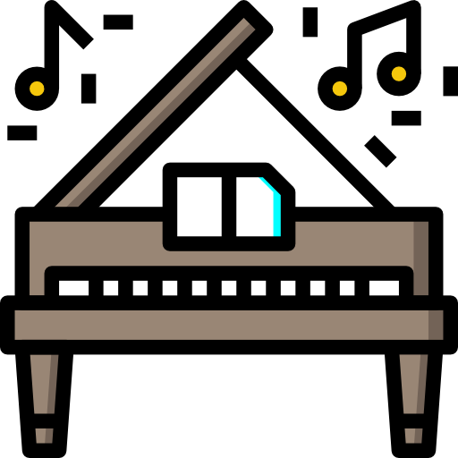 Piano Surang Lineal Color icon