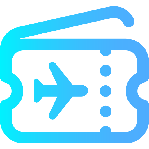 Boarding pass Super Basic Omission Gradient icon