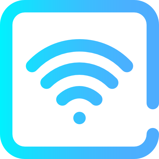 wi-fi Super Basic Omission Gradient Ícone