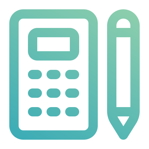 Calculate Generic gradient outline icon
