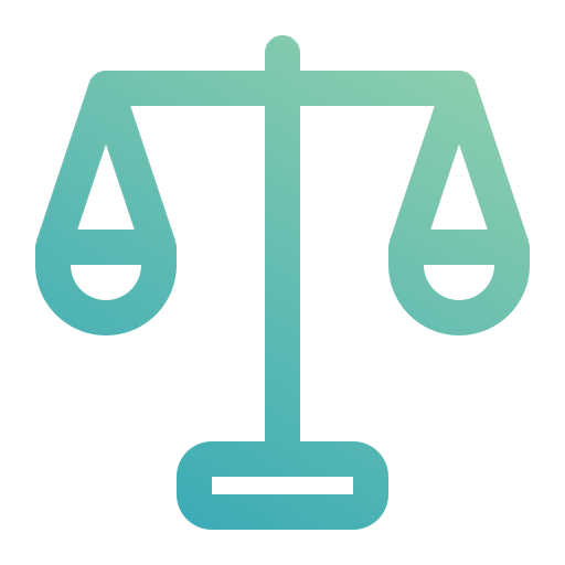 skala sprawiedliwości Generic gradient outline ikona